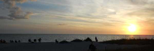 Siesta Key Beach at Sunset